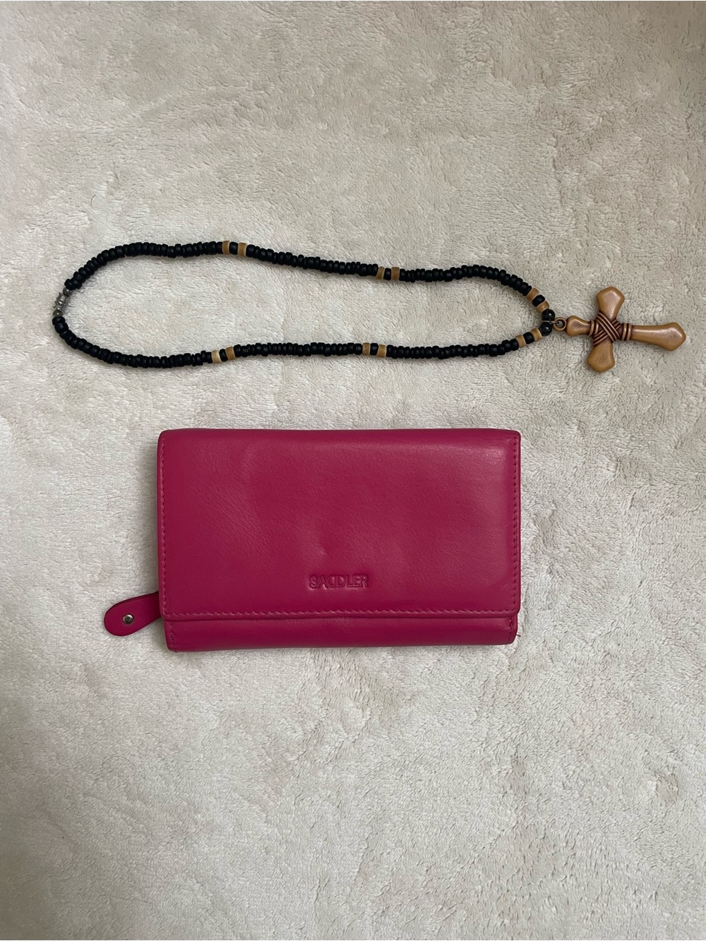Sandler Fuchsia Leather Wallet